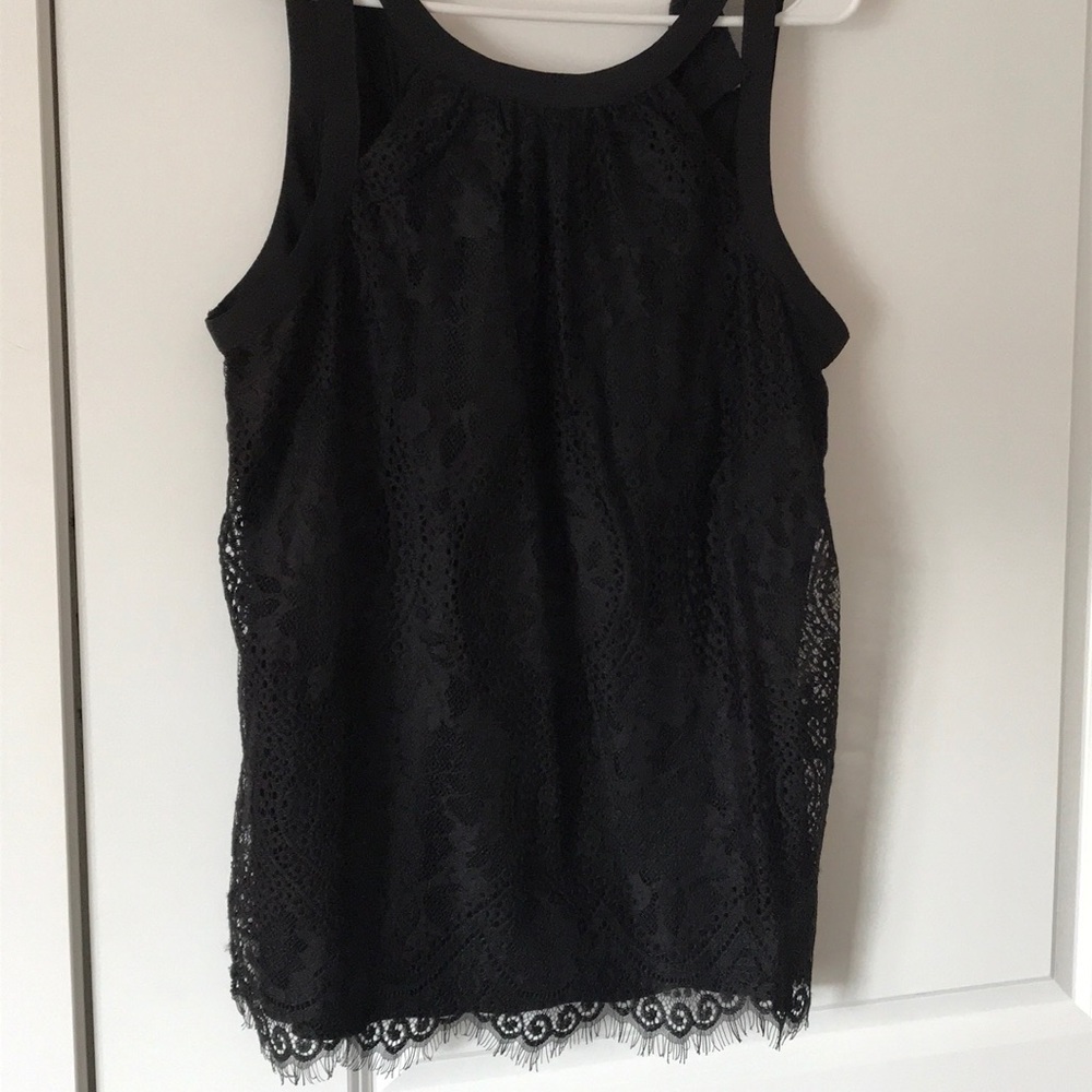 Express Black Lacey tank top